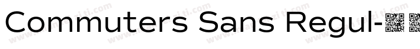 Commuters Sans Regul字体转换